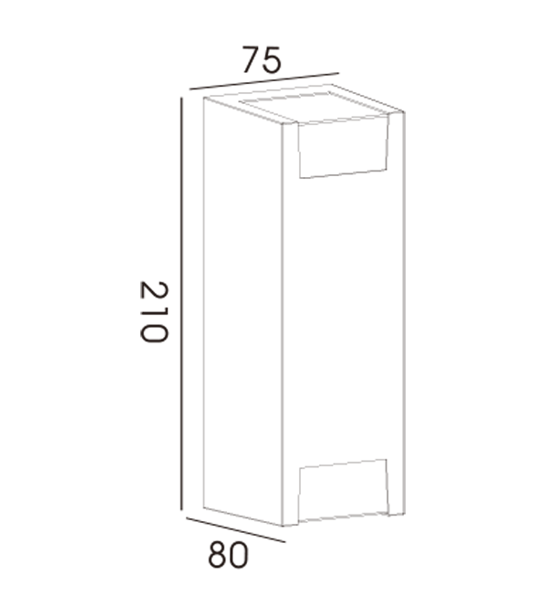 مصباح حائط ثنائي الاتجاه 75H HR60232 مصباح حائط ثنائي الاتجاه 75H HR60232