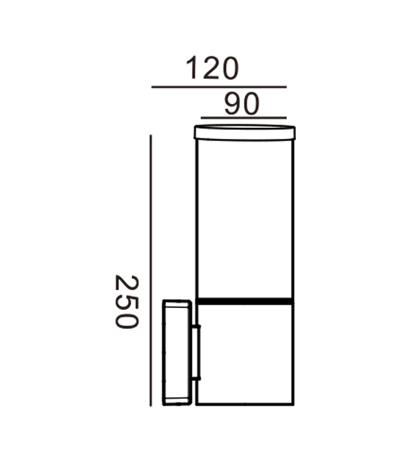90 مصباح حائط صغير الخصر HR60731 90 مصباح حائط صغير الخصر HR60731