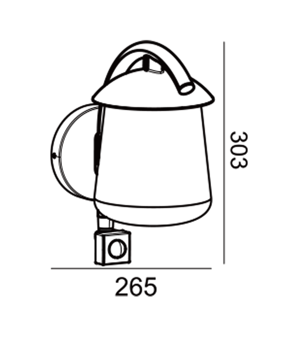 مصباح حائط زجاجي مسطح من Parrot Bend HR60673S مصباح حائط زجاجي مسطح من Parrot Bend HR60673S