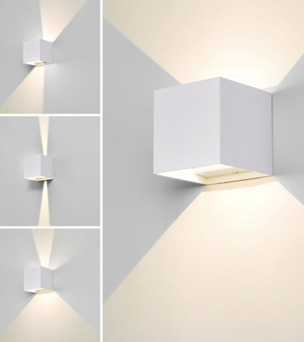 مصباح حائط 100 مربع LED ثنائي الاتجاه يعتم HR60432-LED مصباح حائط 100 مربع LED ثنائي الاتجاه يعتم HR60432-LED