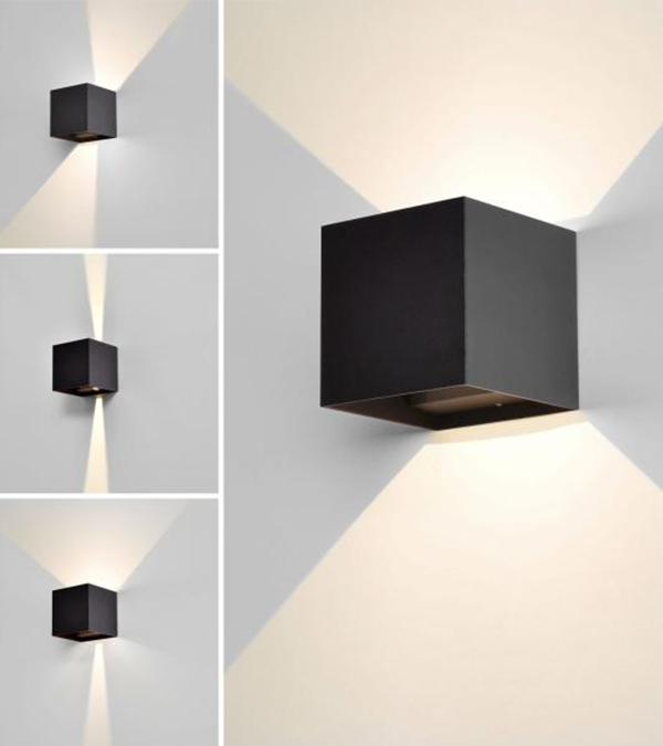 مصباح حائط 100 مربع LED ثنائي الاتجاه يعتم HR60432-LED مصباح حائط 100 مربع LED ثنائي الاتجاه يعتم HR60432-LED
