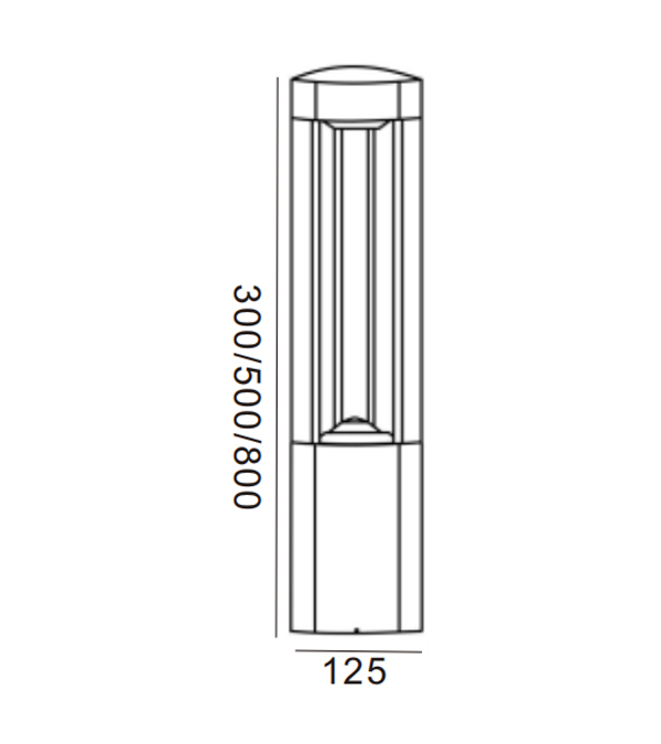 125 أضواء حديقة LED مثلثة HR60031-500-LED 125 أضواء حديقة LED مثلثة HR60031-500-LED