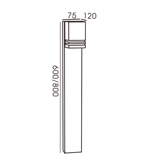 75 مصباح حديقة شفاف مزخرف مربع في اتجاه واحد HR60237-600 75 مصباح حديقة شفاف مزخرف مربع في اتجاه واحد HR60237-600