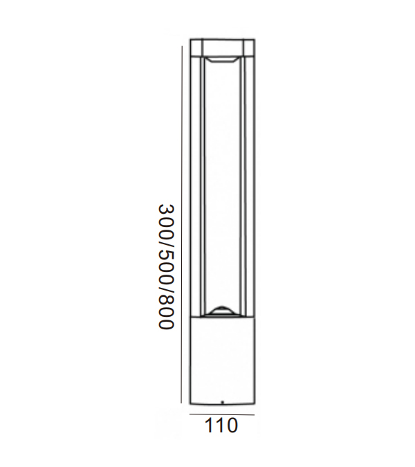 110 أضواء حديقة LED مربعة HR60032-300-LED 110 أضواء حديقة LED مربعة HR60032-300-LED