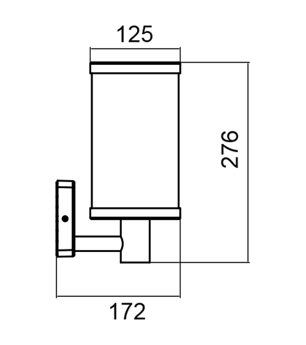 مصباح حائط LED زجاجي بشريط عمودي HR60132 مصباح حائط LED زجاجي بشريط عمودي HR60132