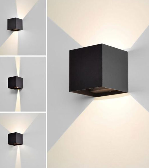 مصباح حائط 100 مربع LED ثنائي الاتجاه يعتم HR60432-LED مصباح حائط 100 مربع LED ثنائي الاتجاه يعتم HR60432-LED